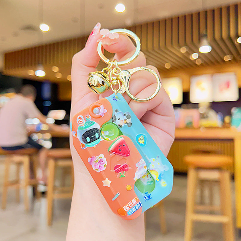 Wholesale ABS Luminous Radish Gravity Knife Decompression Toy Keychain